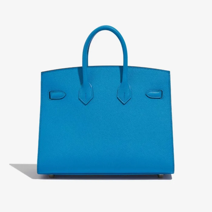 Artisan-Grade Hermès Birkin 25 Epsom Blue Frida GHW - Replica Handbags - Image 2
