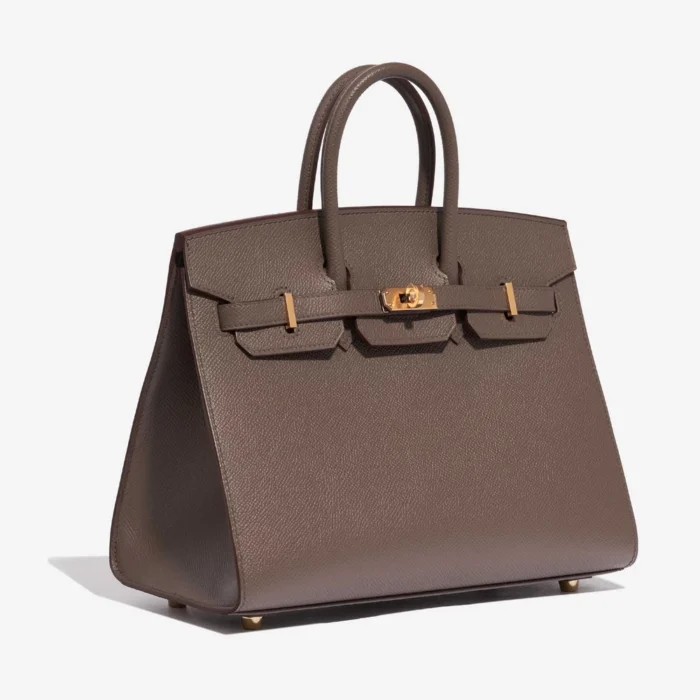 Artisan-Grade Hermès Birkin 25 Epsom Gris Etain GHW - Replica Handbags - Image 4