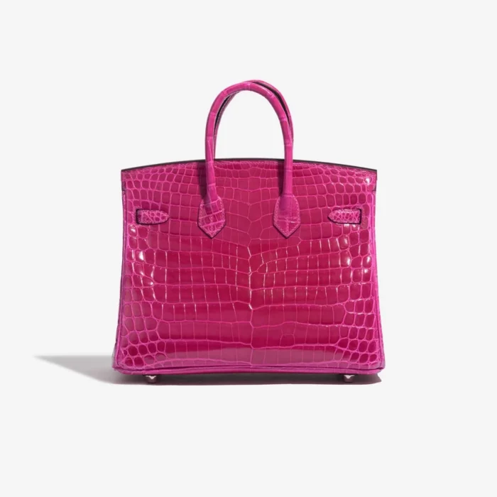 Artisan-Grade Hermès Birkin 25 Niloticus Crocodile Rose Pourpre PHW - Replica Handbags - Image 2
