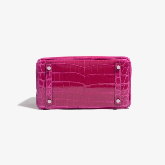 Artisan-Grade Hermès Birkin 25 Niloticus Crocodile Rose Pourpre PHW - Replica Handbags - Image 3