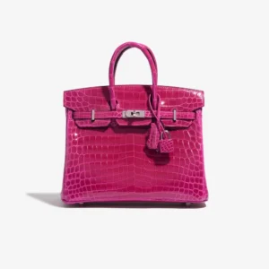 Artisan-Grade Hermès Birkin 25 Replica | Rose Pourpre PHW