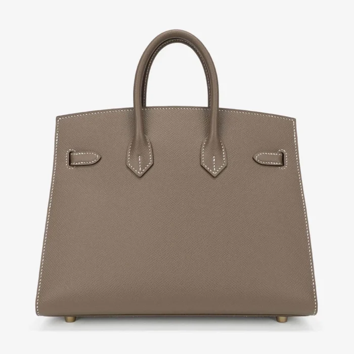 Artisan-Grade Hermès Birkin 25 Sellier Epsom Etoupe GHW - DLF - Image 2