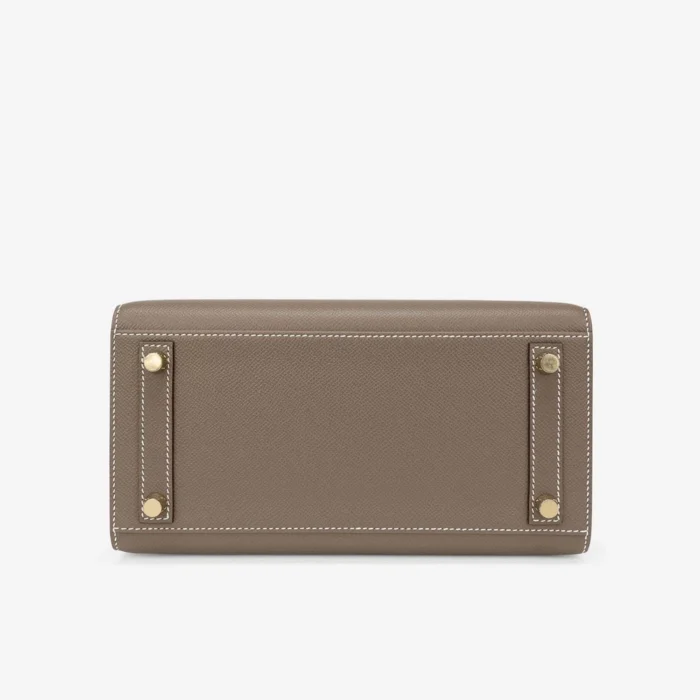 Artisan-Grade Hermès Birkin 25 Sellier Epsom Etoupe GHW - DLF - Image 3