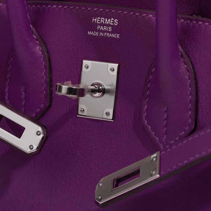 Artisan-Grade Hermès Birkin 25 Swift Anemone PHW - Replica Handbags - Image 2