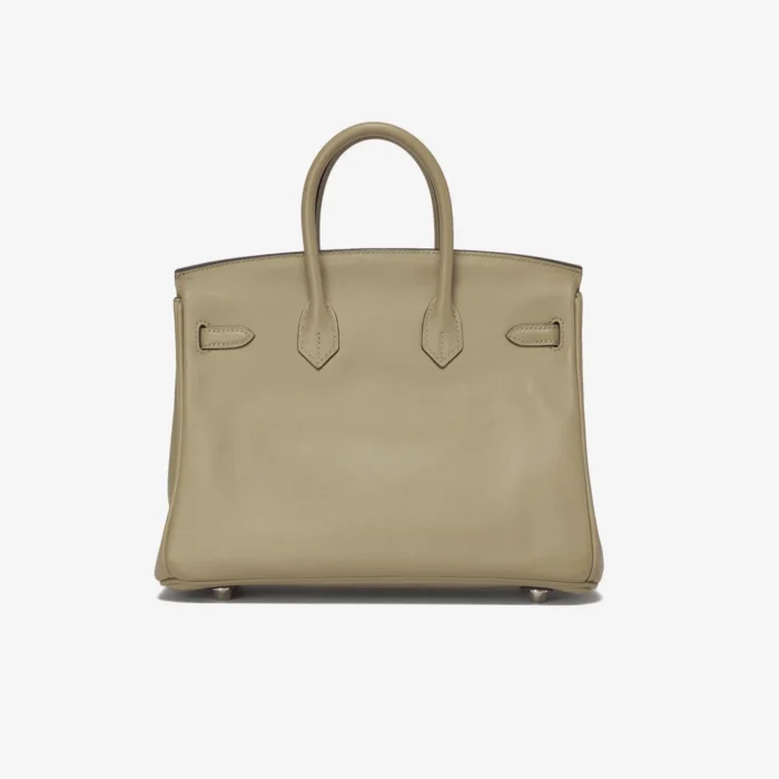 Artisan-Grade Hermès Birkin 25 Swift Sauge PHW - DLF - Image 2