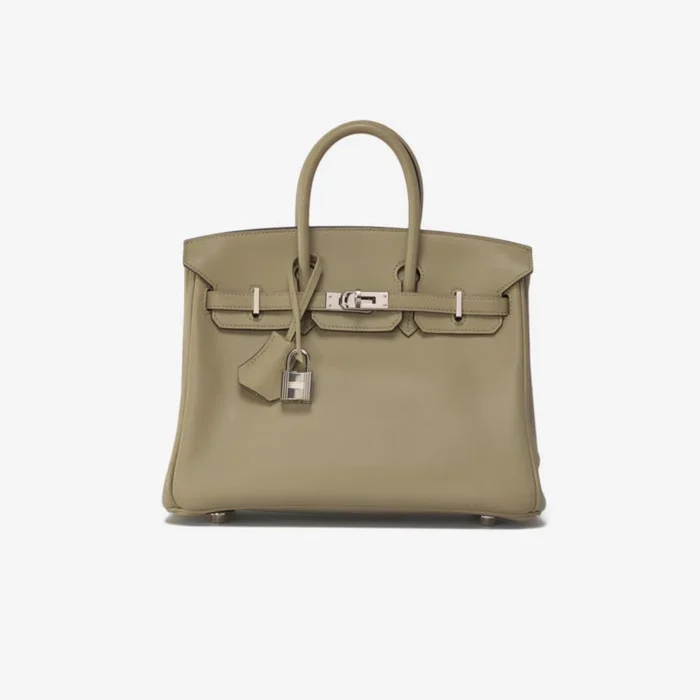 Artisan-Grade Hermès Birkin 25 Swift Sauge PHW – DLF