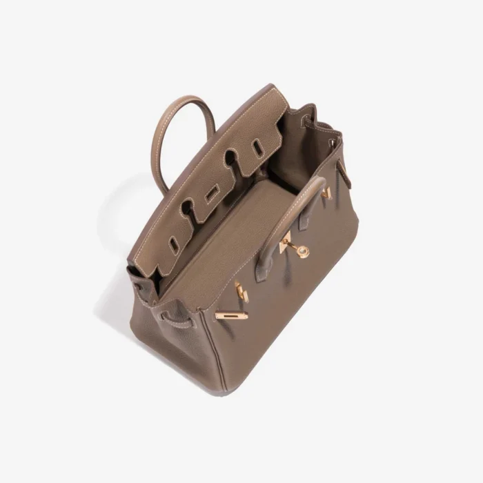 Artisan-Grade Hermès Birkin 25 Togo Etoupe GHW - Replica Handbags - Image 5