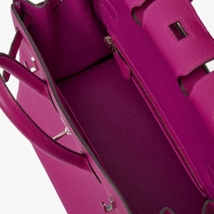 Artisan-Grade Hermès Birkin 25 Togo Rose Pourpre PHW - DLF - Image 4
