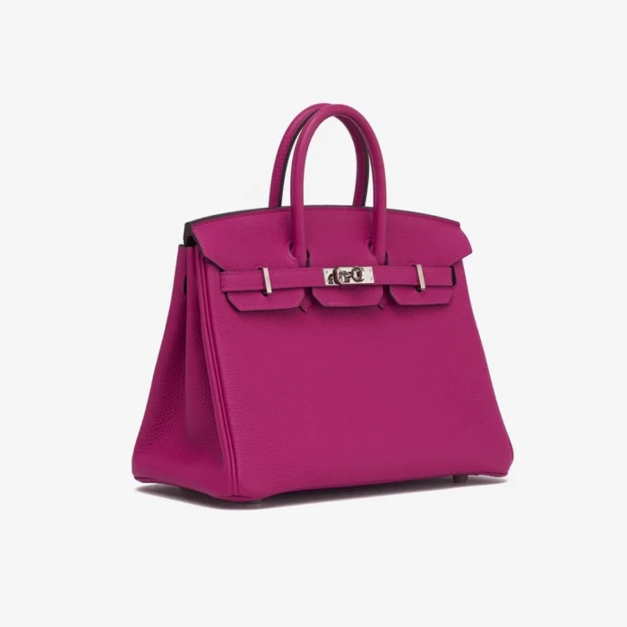 Artisan-Grade Hermès Birkin 25 Togo Rose Pourpre PHW - DLF - Image 3