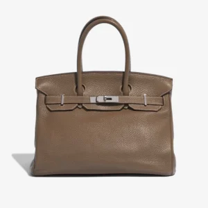 Artisan-Grade Hermès Birkin 30 Clemence Etoupe PHW Replica