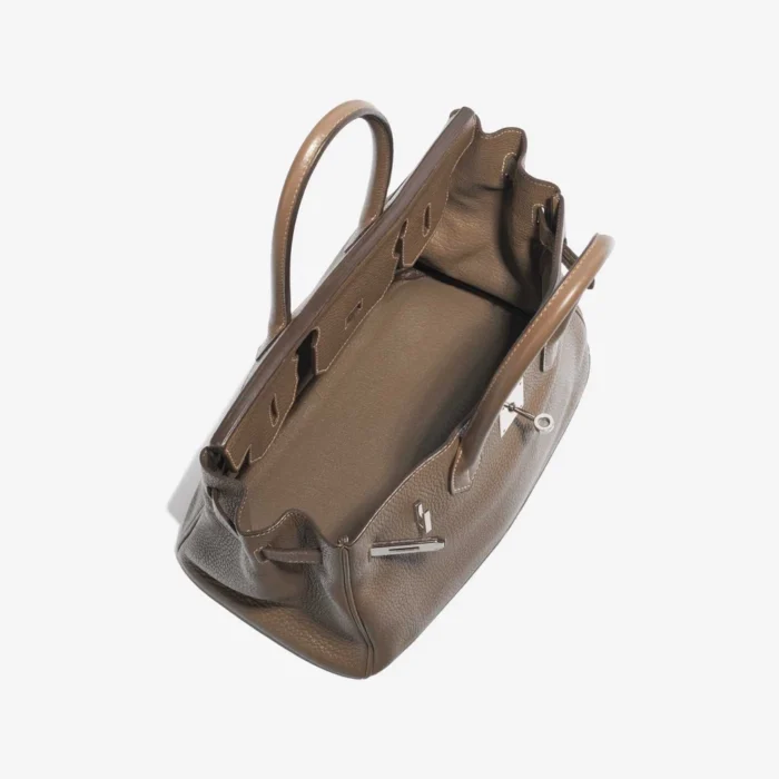 Artisan-Grade Hermès Birkin 30 Clemence Etoupe PHW - Replica Handbags - Image 5