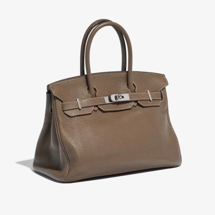 Artisan-Grade Hermès Birkin 30 Clemence Etoupe PHW - Replica Handbags - Image 4