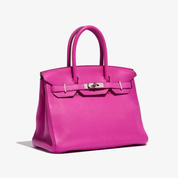 Artisan-Grade Hermès Birkin 30 Clemence Magnolia PHW - Replica Handbags - Image 4