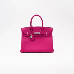 Artisan-Grade Hermès Birkin 30 Epsom Pourpre PHW - DLF