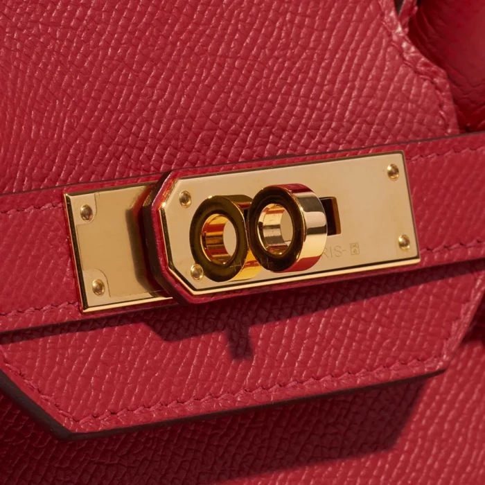 Artisan-Grade Hermès Birkin 30 Epsom Rouge Casaque GHW - Replica Handbags - Image 7
