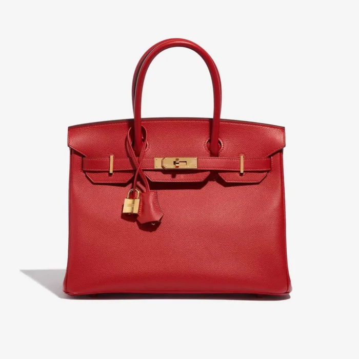 Artisan-Grade Hermès Birkin 30 Epsom Rouge Casaque GHW Replica