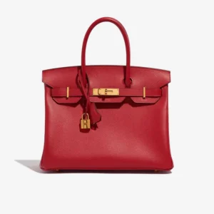 Artisan-Grade Hermès Birkin 30 Epsom Rouge Casaque GHW Replica
