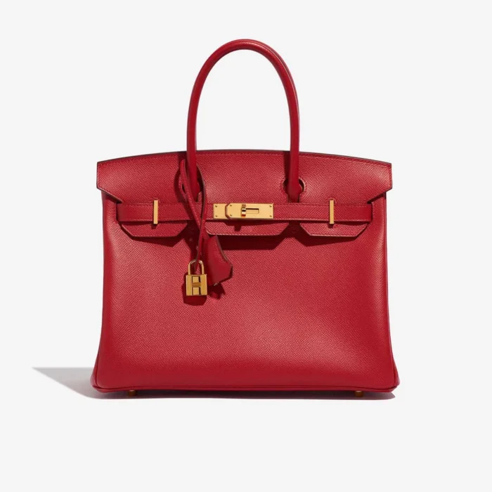 Artisan-Grade Hermès Birkin 30 Epsom Rouge Casaque GHW Replica