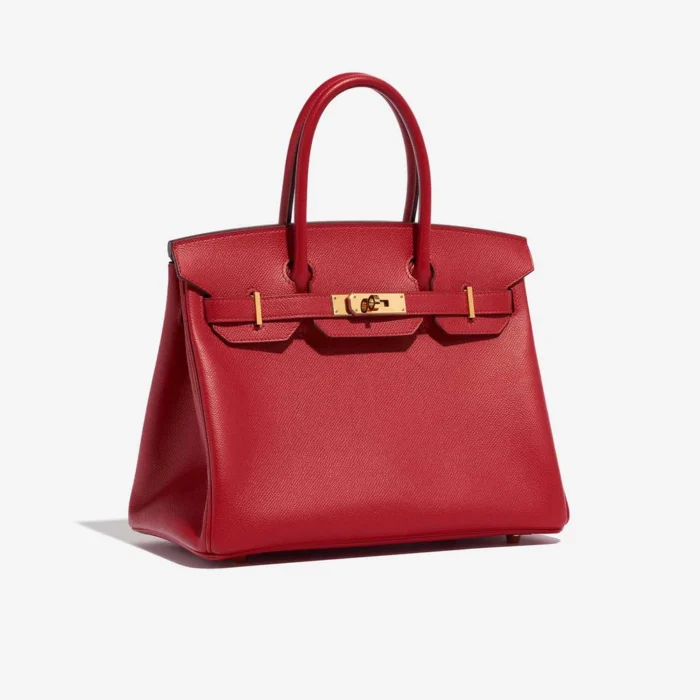 Artisan-Grade Hermès Birkin 30 Epsom Rouge Casaque GHW - Replica Handbags - Image 4