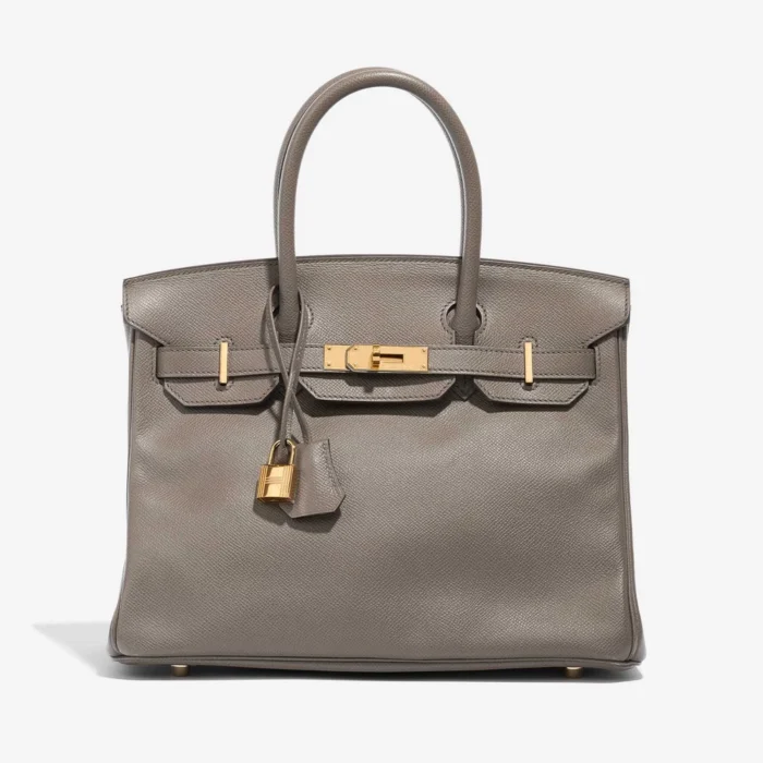 Artisan-Grade Hermès Birkin 30 Epsom etain GHW – Replica Handbags
