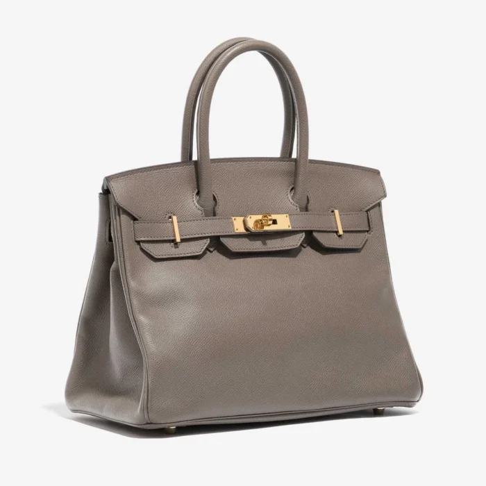 Artisan-Grade Hermès Birkin 30 Epsom etain GHW - Replica Handbags - Image 4