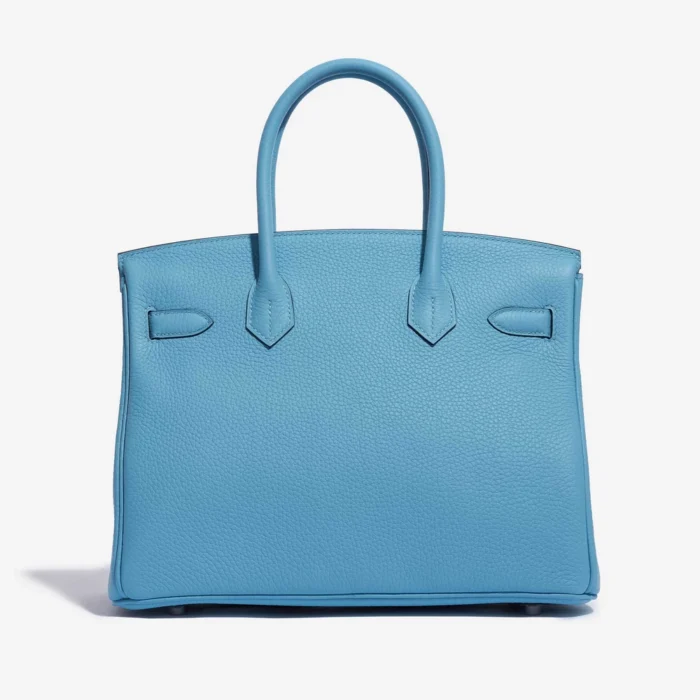 Artisan-Grade Hermès Birkin 30 Taurillion Clemence Blue du Nord PHW - DLF - Image 2