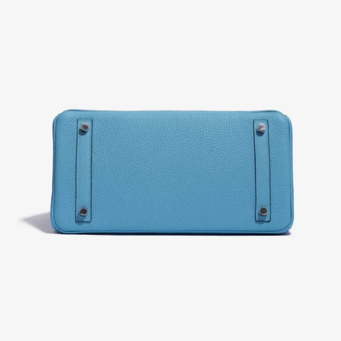 Artisan-Grade Hermès Birkin 30 Taurillion Clemence Blue du Nord PHW - DLF - Image 3