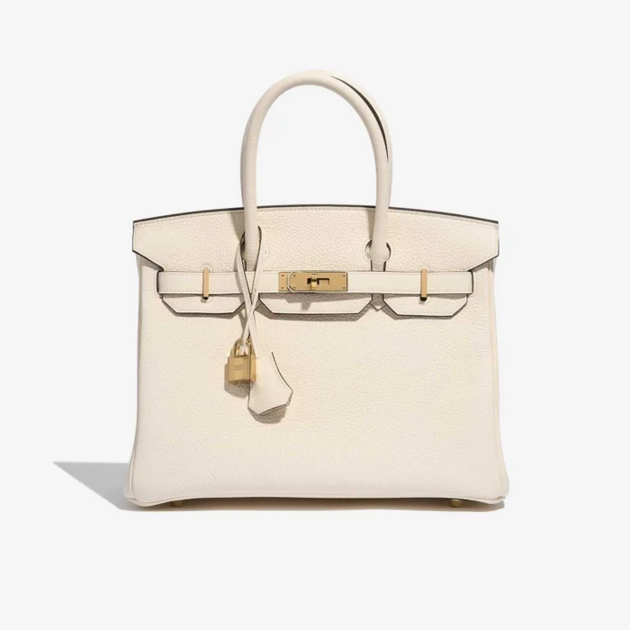 Artisan-Grade Hermès Birkin 30 Nata GHW Replica Bags | DLF