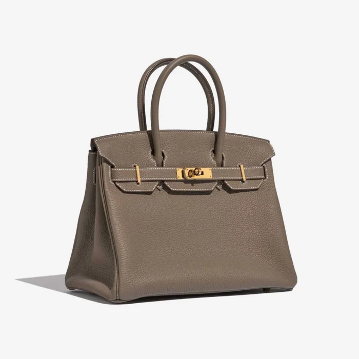 Artisan-Grade Hermès Birkin 30 Togo Etoupe GHW - Replica Handbags - Image 4