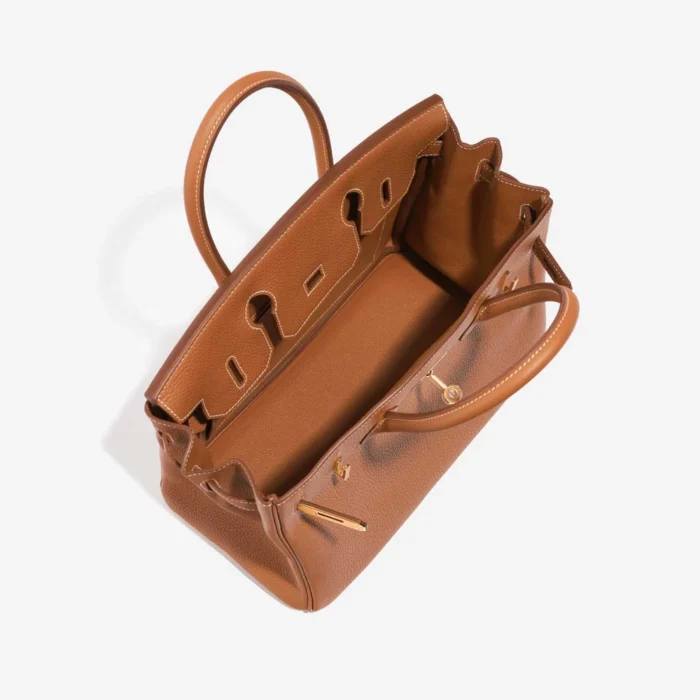 Artisan-Grade Hermès Birkin 30 Togo Gold GHW - Replica Handbags - Image 5