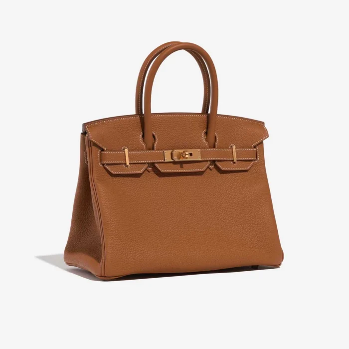 Artisan-Grade Hermès Birkin 30 Togo Gold GHW - Replica Handbags - Image 4