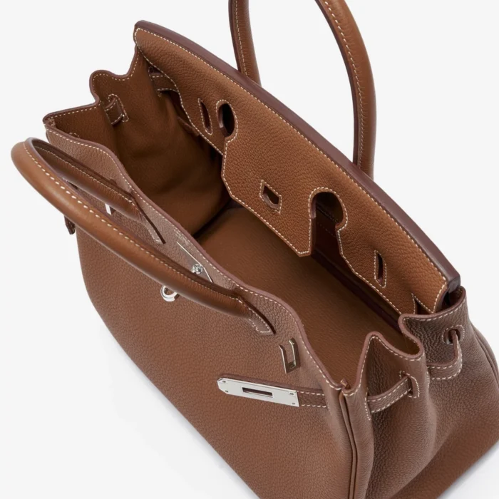 Artisan-Grade Hermès Birkin 30 Togo Gold PHW - DLF - Image 5