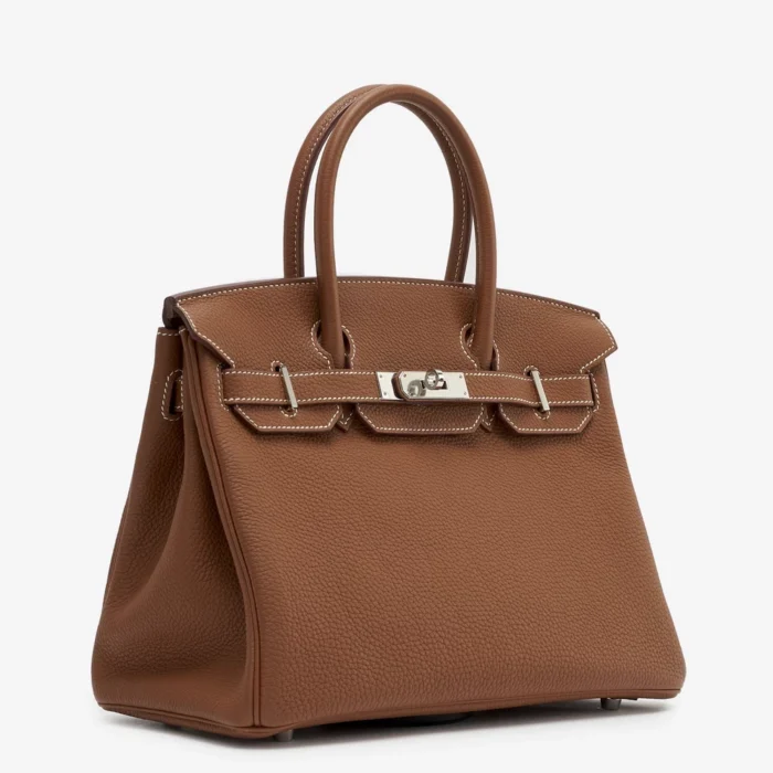 Artisan-Grade Hermès Birkin 30 Togo Gold PHW - DLF - Image 4