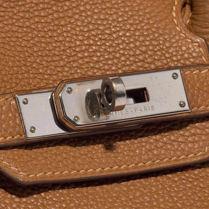 Artisan-Grade Hermès Birkin 30 Togo Gold PHW - Replica Handbags - Image 7
