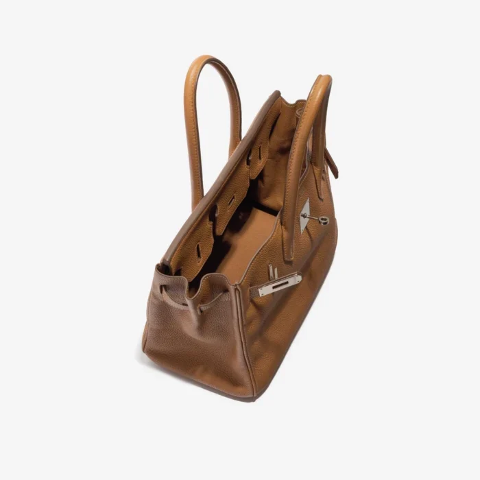 Artisan-Grade Hermès Birkin 30 Togo Gold PHW - Replica Handbags - Image 5