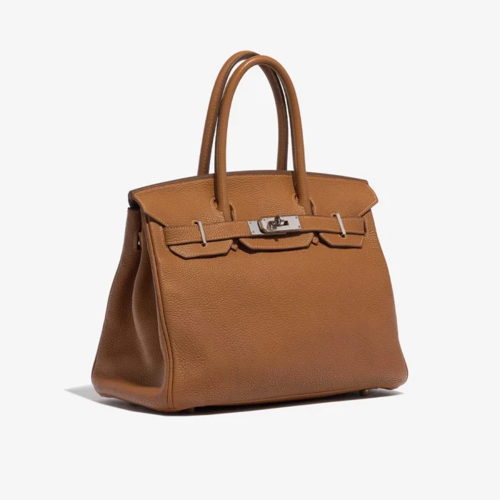 Artisan-Grade Hermès Birkin 30 Togo Gold PHW - Replica Handbags - Image 4