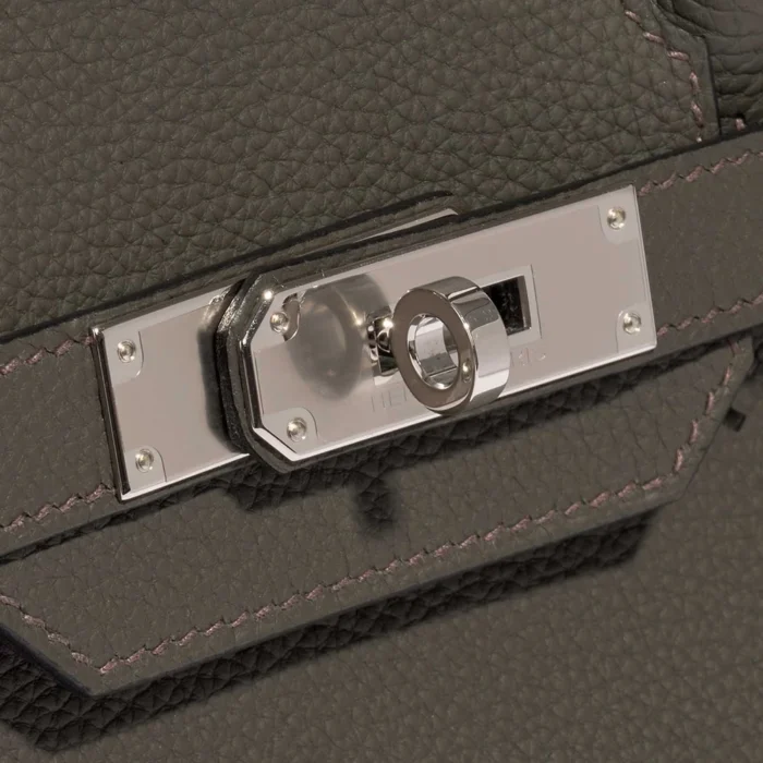 Artisan-Grade Hermès Birkin 30 Togo Vert de Gris PHW - Replica Handbags - Image 7