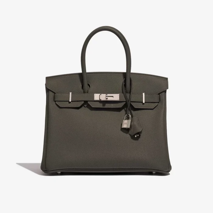 Artisan-Grade Hermès Birkin 30 Togo Vert de Gris PHW Replica