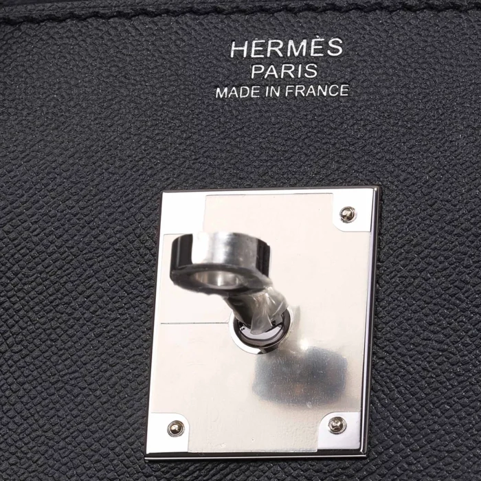 Artisan-Grade Hermès Birkin 30 Veau Madame Black PHW - DLF - Image 6