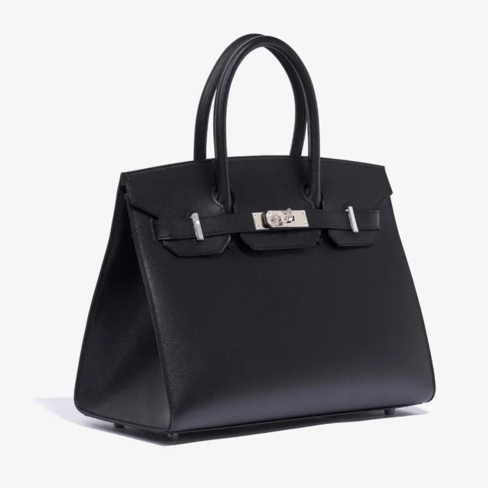Artisan-Grade Hermès Birkin 30 Veau Madame Black PHW - DLF - Image 4
