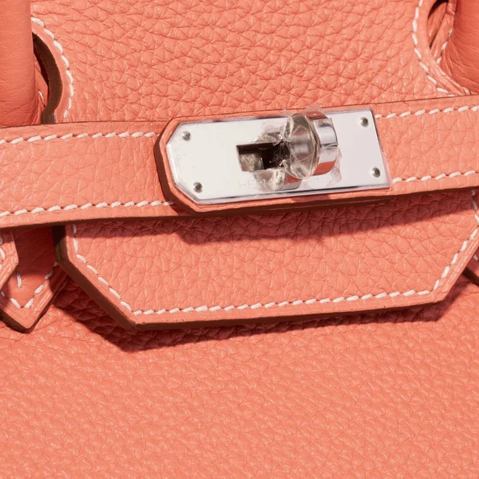 Artisan-Grade Hermès Birkin 35 Clemence Crevette PHW - Replica Handbags - Image 7