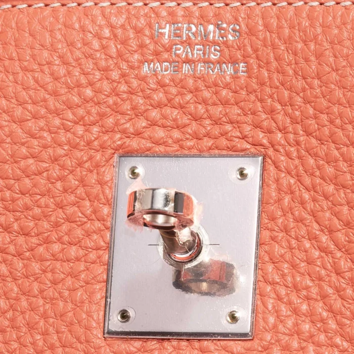 Artisan-Grade Hermès Birkin 35 Clemence Crevette PHW - Replica Handbags - Image 6
