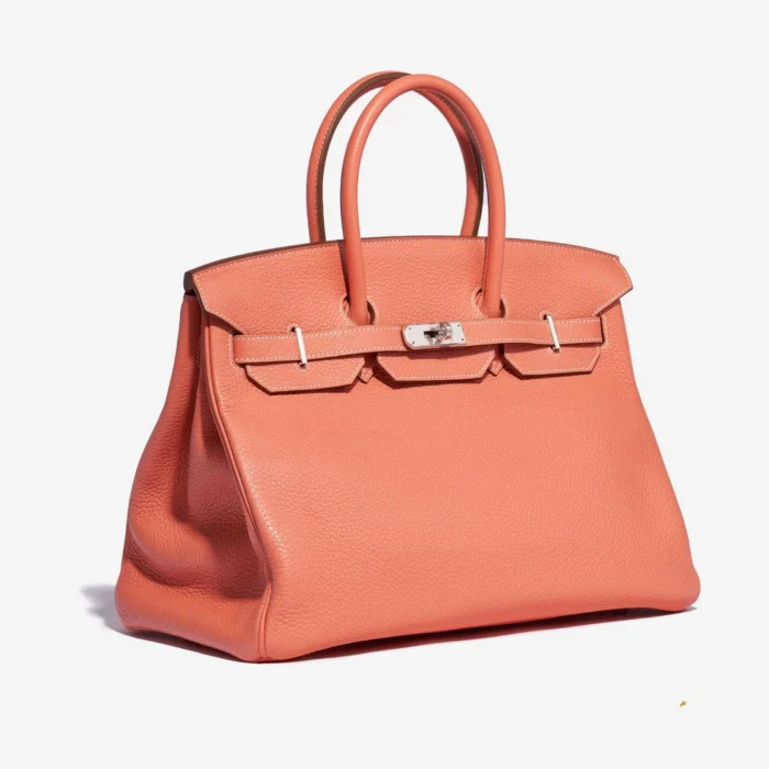 Artisan-Grade Hermès Birkin 35 Clemence Crevette PHW - Replica Handbags - Image 4