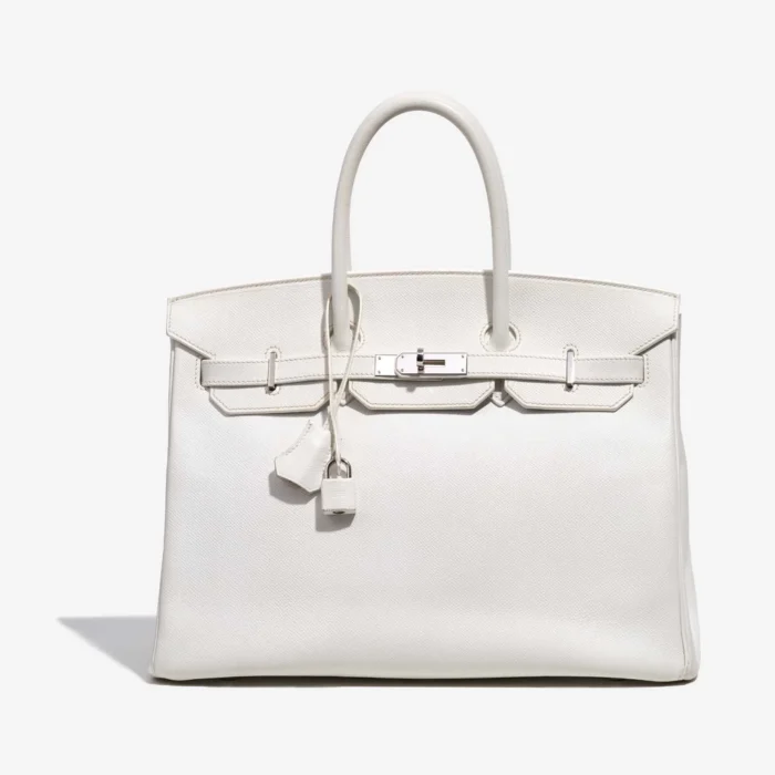 Artisan-Grade Hermès Birkin 35 Epsom Blanc PHW Replica