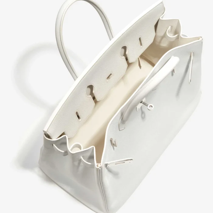 Artisan-Grade Hermès Birkin 35 Epsom Blanc PHW - Replica Handbags - Image 5