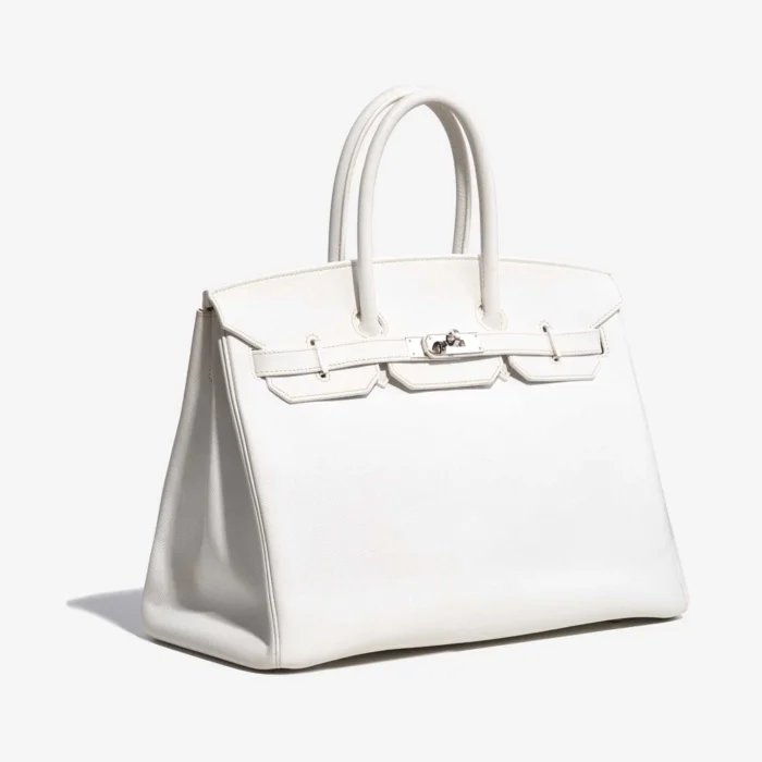 Artisan-Grade Hermès Birkin 35 Epsom Blanc PHW - Replica Handbags - Image 4