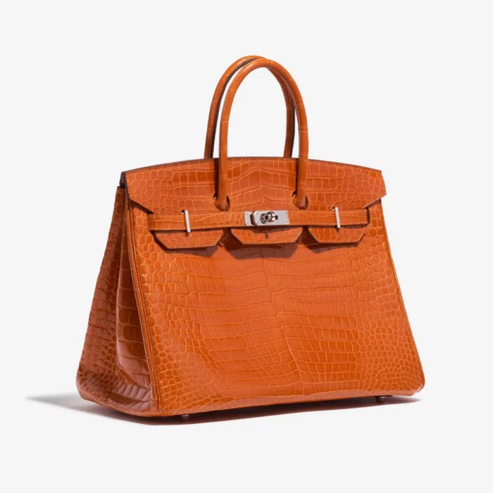 Artisan-Grade Hermès Birkin 35 Porosus Crocodile Pain d’epice PHW - Replica Handbags - Image 4