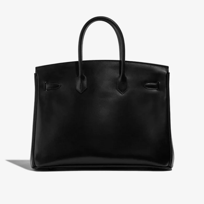 Artisan-Grade Hermès Birkin 35 So Black Box Black RHW - Replica Handbags - Image 2