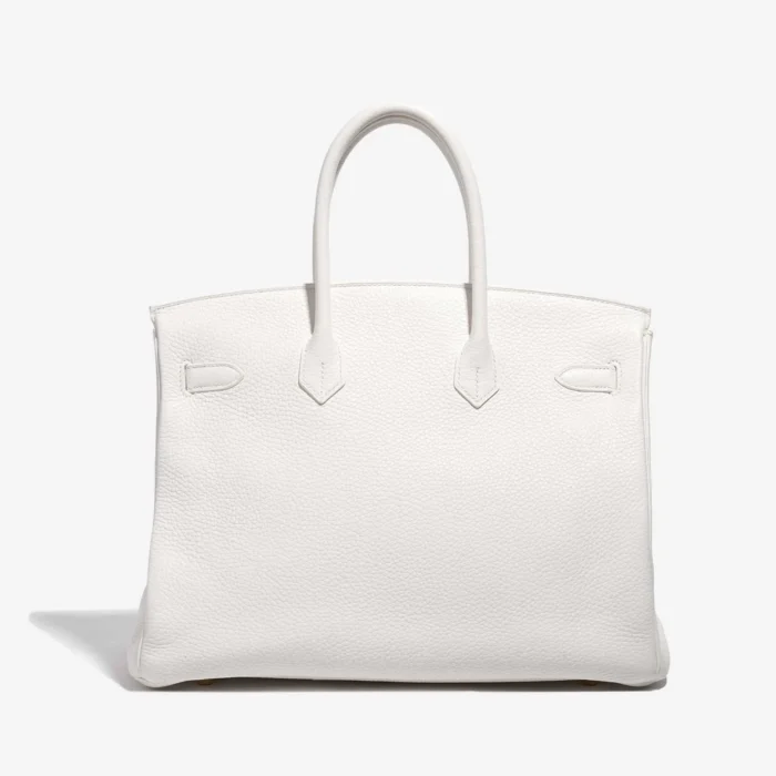 Artisan-Grade Hermès Birkin 35 Togo Blanc GHW - Replica Handbags - Image 2