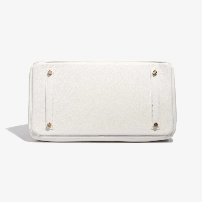 Artisan-Grade Hermès Birkin 35 Togo Blanc GHW - Replica Handbags - Image 3